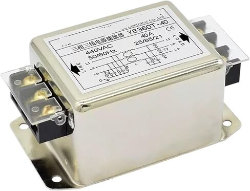 YB360T-5A-60A Single Terminal Three-Phase Three-Wire 380V AC Power Filter servo Frequency Conversion Purification Isolation(YB360T-10A) in Saudi Arabia