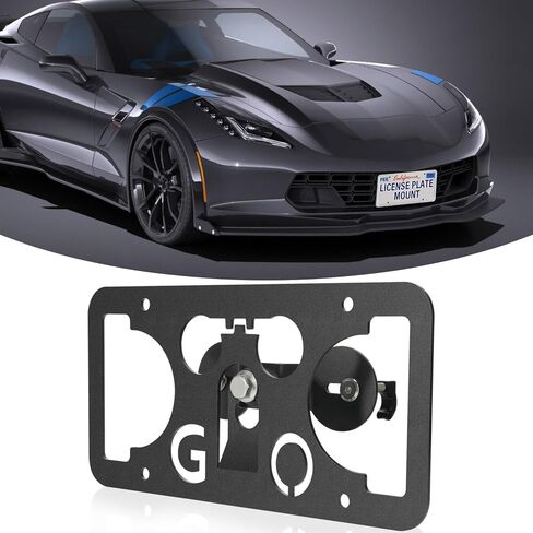 Front Bumper Tow Hook License Plate Mount Bracket for BMW M2 M3 M4 M5 M6 X5M X6M or M-Sport M135i M235i M328i M335i M4xx M5xx Series M-Sport X5 X6, etc in Saudi Arabia