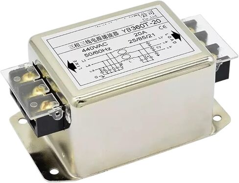YB360T-5A-60A Single Terminal Three-Phase Three-Wire 380V AC Power Filter servo Frequency Conversion Purification Isolation(YB360T-10A) in Saudi Arabia
