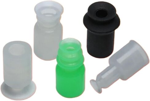 10Pcs One/Two/Three-Layer Mini Vacuum Chuck Pneumatic Components ZP-2/3/4/6/8/10 Industrial Manipulator Silicone Suction Cups(B-7,Black Anti-static) in Saudi Arabia