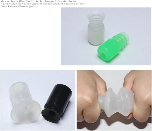 10Pcs One/Two/Three-Layer Mini Vacuum Chuck Pneumatic Components ZP-2/3/4/6/8/10 Industrial Manipulator Silicone Suction Cups(B-7,Black Anti-static) in Saudi Arabia