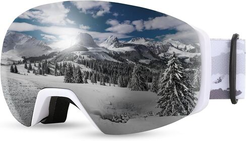 FEISEDY Magnetic Ski Goggles for Men Women Youth Frameless Snow Goggles 100% UV Protection Snowboard Goggles B0020 in Saudi Arabia