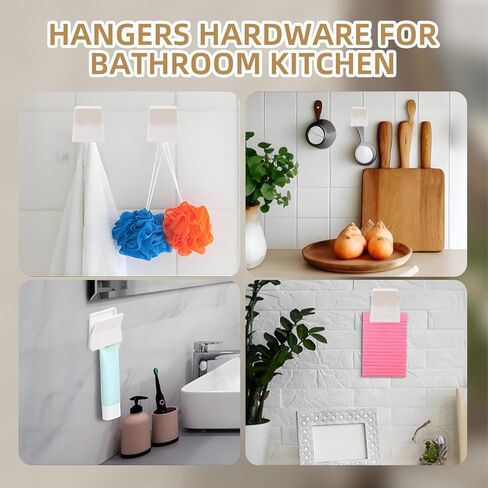 6 قطع مشابك كبيرة ذاتية اللصق، شماعة نسيج، مشابك نسيج حائط، حامل مناشف لاصق بدون حفر، مشبك منشفة للحمام والمطبخ والمنزل والمكتب والفندق، أبيض in Kuwait