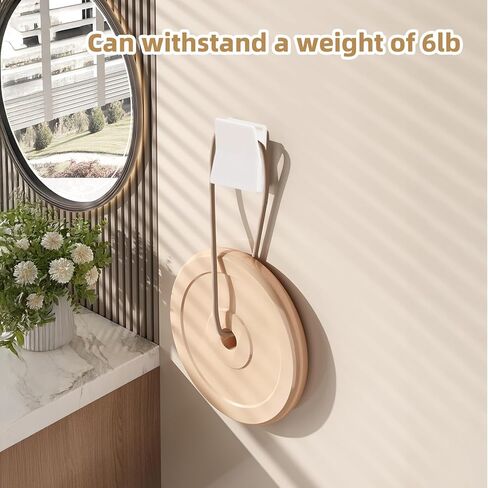 6 قطع مشابك كبيرة ذاتية اللصق، شماعة نسيج، مشابك نسيج حائط، حامل مناشف لاصق بدون حفر، مشبك منشفة للحمام والمطبخ والمنزل والمكتب والفندق، أبيض in Kuwait
