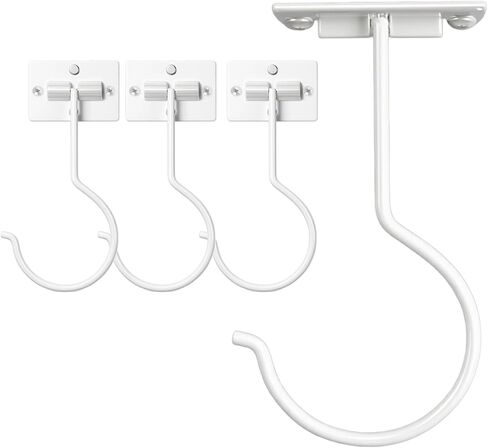 1Pcs White Self-Adhesive Banana Hook, Grape Hook, Kitchen Fruit Hooks, Banana Hanger, Keep Bananas Fresh Under The Cabinet, with Magnetic Absorption Storage Perfect Design in Saudi Arabia