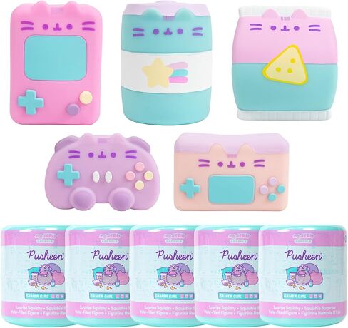Hamee Pusheen The Cat [Surprise Blind Capsule] [Fruits Series] Cute Water Filled Squishy Toy [Birthday Gift Bags, Party Favors, Gift Basket Filler, Stress Relief Toys] (Assorted - 1 Pc.) in Saudi Arabia