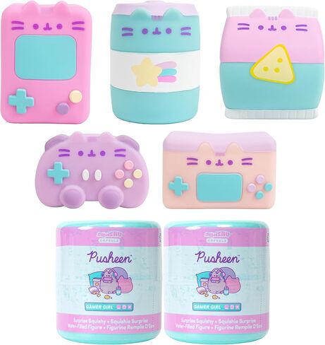Hamee Pusheen The Cat [Surprise Blind Capsule] [Fruits Series] Cute Water Filled Squishy Toy [Birthday Gift Bags, Party Favors, Gift Basket Filler, Stress Relief Toys] (Assorted - 1 Pc.) in Saudi Arabia