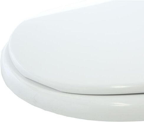 Big John Products 6W Big John 6-W Oversized Seat with Cover – for Round Or Elongated Toilet Bowls – Weight Capacity 800 Pounds – White, Large in Saudi Arabia