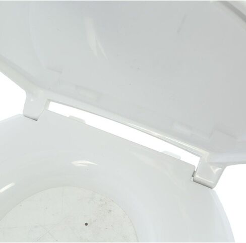 Big John Products 6W Big John 6-W Oversized Seat with Cover – for Round Or Elongated Toilet Bowls – Weight Capacity 800 Pounds – White, Large in Saudi Arabia