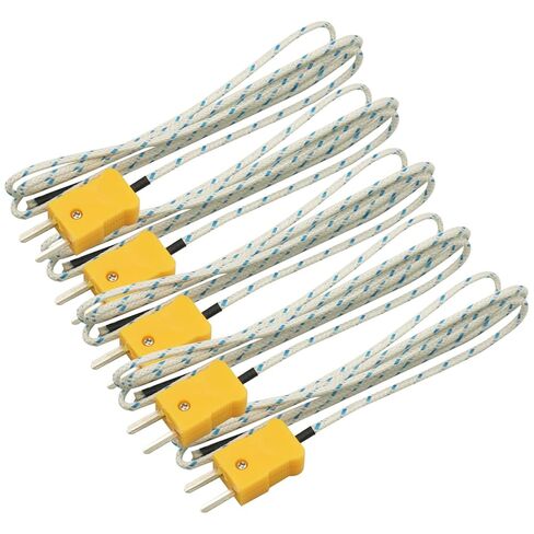 5PCS 1M Wire Measuring Temperature K Type Thermocouple Sensor Digital Probe Tester in Saudi Arabia