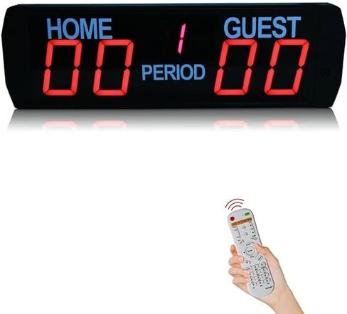 Score Keeper for Games Ping Pong/Badminton/Basketball/Football/Volleyball, Portable Digital Scoreboard with Remote Control in Kuwait