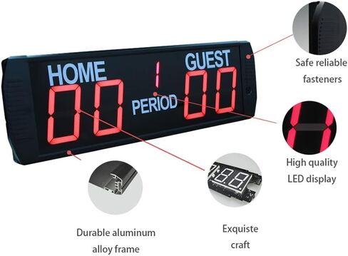 Score Keeper for Games Ping Pong/Badminton/Basketball/Football/Volleyball, Portable Digital Scoreboard with Remote Control in Kuwait