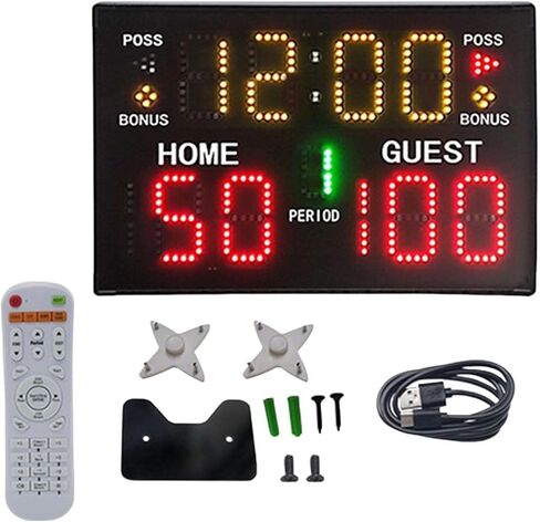 Electronic Scoreboard Battery Wall Mounted Indoor Basketball in Kuwait