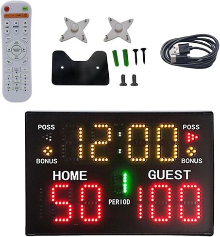 Electronic Scoreboard Battery Wall Mounted Indoor Basketball in Kuwait