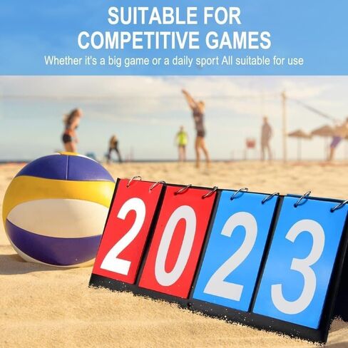 LED Digital Scoreboard Basketball Game Scoreboard,Reusable Multi Sports Score Flip Sports Scoreboard for Volleyball Football Sports Blue and Red in Kuwait