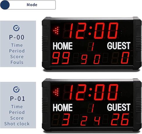 لوحة استبدال كرة القدم LED لوحة نتائج كرة السلة LED، لعبة كرة العد التنازلي الإلكترونية 24 ثانية، لوحة بديلة محمولة للتصويب 14/24 ثانية in Kuwait