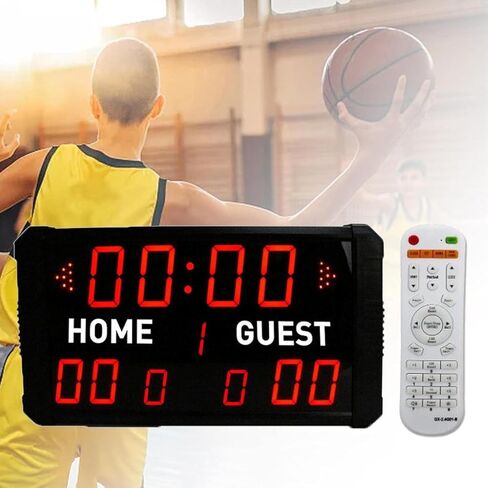 لوحة استبدال كرة القدم LED لوحة نتائج كرة السلة LED، لعبة كرة العد التنازلي الإلكترونية 24 ثانية، لوحة بديلة محمولة للتصويب 14/24 ثانية in Kuwait