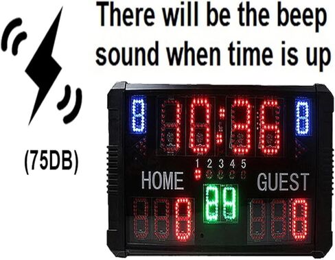 LED Digital Scoreboard Electronic Scoreboard, for Ball Game Wall-Mount Digital Scoreboard, with Wireless Remote Control in Kuwait