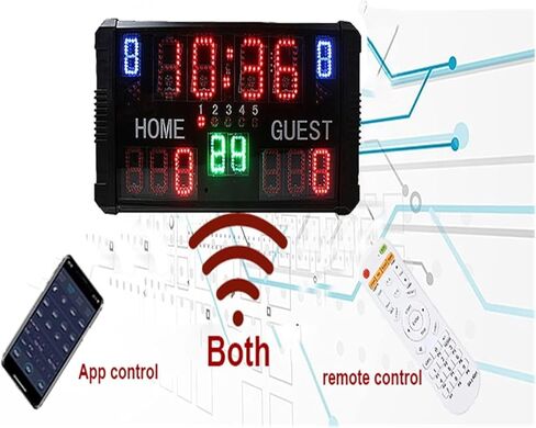 LED Digital Scoreboard Electronic Scoreboard, for Ball Game Wall-Mount Digital Scoreboard, with Wireless Remote Control in Kuwait