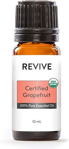 زيت الجريب فروت العطري العضوي المعتمد من وزارة الزراعة الأمريكية من ريفايف للزيوت العطرية - درجة علاجية نقية 100%، للناشر والمرطب والتدليك والعلاج العطري والعناية بالبشرة والشعر in Saudi Arabia