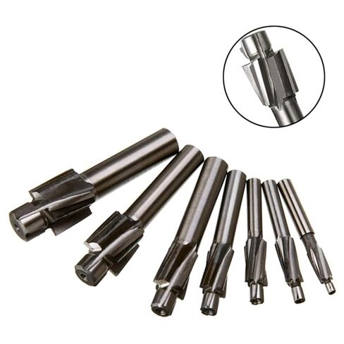 7Pcs M3-M12 Counterbore Milling Cutter High Speed Steel Pilot Slotting Tool End Mill Slot Drill Bit Set in Saudi Arabia