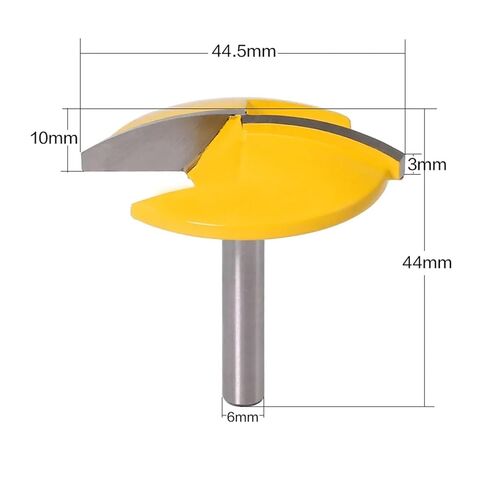 SHOKHI 1PC 6mm Shank Small Bowl Router Bit - 1-1/2"" Radius - 1-3/4"" Wide Door Knife Woodworking Cutter RCT in Saudi Arabia