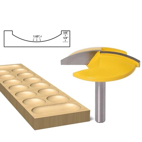 SHOKHI 1PC 6mm Shank Small Bowl Router Bit - 1-1/2"" Radius - 1-3/4"" Wide Door Knife Woodworking Cutter RCT in Saudi Arabia