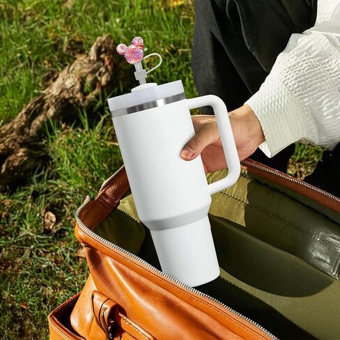 Straw Cover Cap,6PCS Straw Toppers for Stanley Cup, Compatible With 30oz & 40oz Tumblers 10mm Reusable Silicone Accessories,Ideal Gifts for Friends in Kuwait