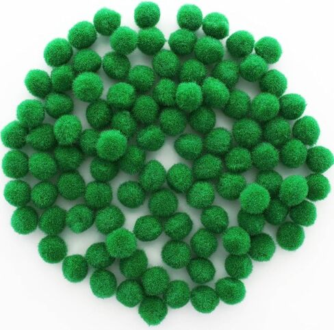لعبة Essentials من Leisure Arts Pom Poms، عيد الميلاد قزحي الألوان -1/2 بوصة، 72 قطعة في كل عبوة in Kuwait