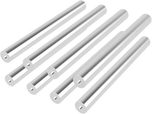 Aluminum Spacer 3/4" OD x 1/4" ID x 8" Long Round Spacer Unthreaded Standoff Bushing Plain Finish, Fits Screws Bolts 1/4" or M6 by Metal Spacers Online (8 Pack) in Saudi Arabia