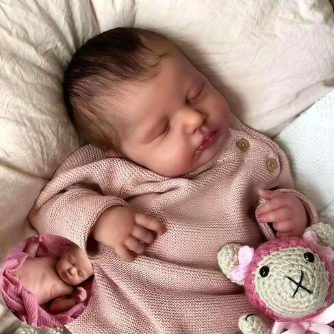 Anano Reborn Newborn Baby Girl Dolls Full Body Silicone Soft 20 Inch Real Lifelike Waterproof Baby Dolls That Look Real Looking Sleeping Baby Doll Alive Reborn Toddlers Girl in Saudi Arabia