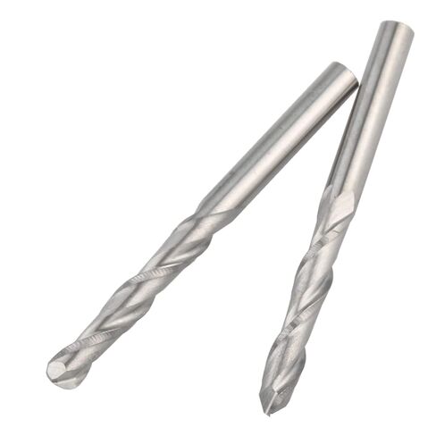 10 قطعة 2 المزامير كربيد الكرة الأنف نهاية المطاحن CNC بت 3.175X17 مللي متر نهاية المطاحن النحاس الراتنج القواطع in Kuwait