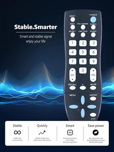جهاز تحكم عن بعد عالمي لتلفزيون Sanyo LCD LED HDTV، جهاز تحكم عن بعد بديل لتلفزيون Sanyo DP19649 DP19648 DP26649 DP26640 (GXCC GXFA) in Saudi Arabia