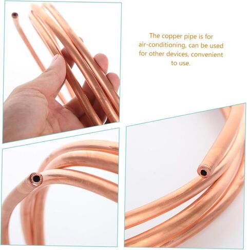 Ciieeo 2pcs 2m Long 4x0.5mm Soft Copper Tubing Coil for Refrigeration Air Conditioner, 3mm Inner Diameter Copper Tube for Hvac Cooling Systems in Saudi Arabia