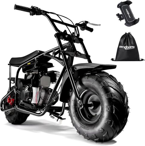 Oryxearth Mini Dirt Bike for Kids, Gas Powered Off Road Mini Dirt Bike Pit Bike with Automatic Transmission and Pull Start for Kids Green Skull in Saudi Arabia