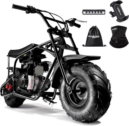 Oryxearth Mini Dirt Bike for Kids, Gas Powered Off Road Mini Dirt Bike Pit Bike with Automatic Transmission and Pull Start for Kids Green Skull in Saudi Arabia