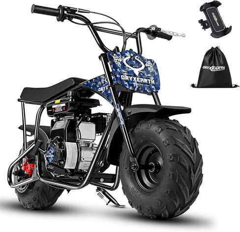 Oryxearth Mini Dirt Bike for Kids, Gas Powered Off Road Mini Dirt Bike Pit Bike with Automatic Transmission and Pull Start for Kids Green Skull in Saudi Arabia
