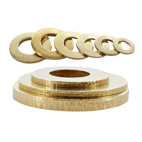 Solid Brass Flat Washers O Ring Gasket Metal Plain Pad Spacers M2 M2.5 M3 M4 M5 M6 M8 M10 M12 M14 M16 M18 M20 Seal Washers(M8x16x1.5(30Pcs)) in Saudi Arabia