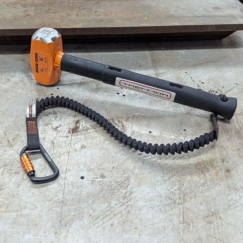 TREMMOR Tool Lanyard Tool Tether Bungee أداة قابلة للسحب ذاتيًا بسعة 15 رطلاً مع حلقة تسلق مزدوجة الحركة شديدة التحمل معتمدة من ANSI للأدوات اليدوية 35-51 بوصة تم تجميعها في الولايات المتحدة الأمريكية | TR0150 in Saudi Arabia