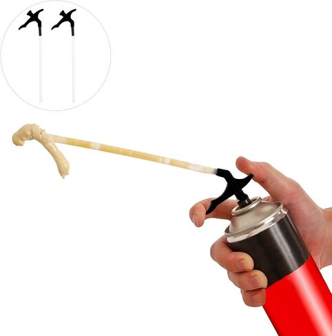 Spray Foam Nozzle 100Pcs Foam Tube Caulk Spray Foams Replacement Tubes Expand Foam Spray Foam Nozzle Replacements Plastic Diy in Kuwait