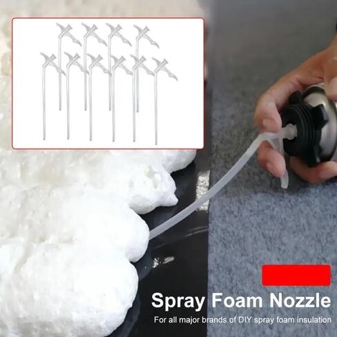 Spray Foam Nozzle 100pcs Spray Foam Tubes Nozzle Gap Filling Insulating Foam Tube DIY Polyurethane Foam Glue Guns Connection Tube Tools in Kuwait