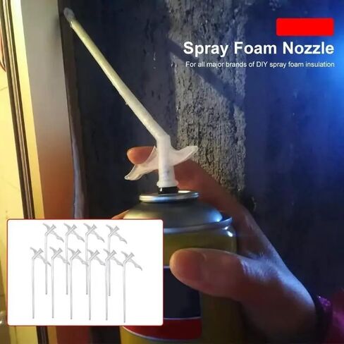 Spray Foam Nozzle 100pcs Spray Foam Tubes Nozzle Gap Filling Insulating Foam Tube DIY Polyurethane Foam Glue Guns Connection Tube Tools in Kuwait