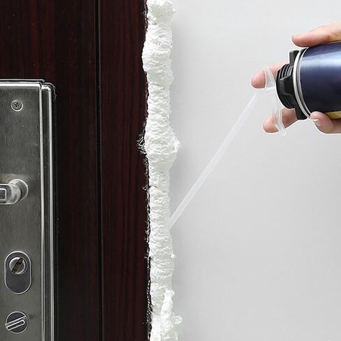 Spray Foam Nozzle 100pcs Spray Foam Tubes Nozzle Gap Filling Insulating Foam Tube DIY Polyurethane Foam Glue Guns Connection Tube Tools in Kuwait