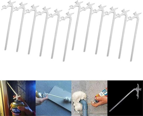 Spray Foam Nozzle 120pcs Practical Replace Tubes Nozzle Spray Foam Tube Part Kit Plastic Attachment Equipment in Kuwait
