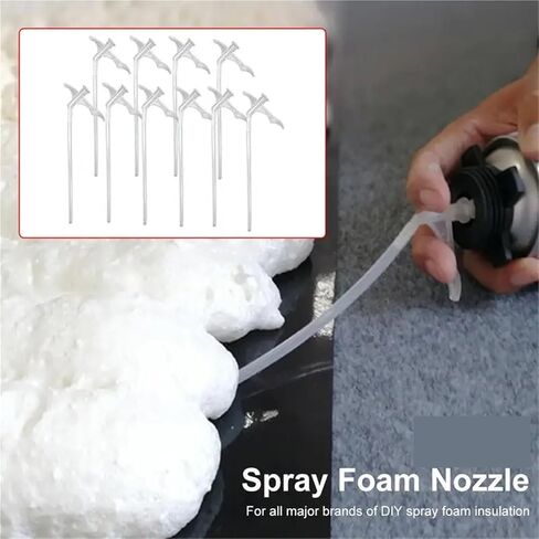 Spray Foam Nozzle Spray Foam Replacement Tube With Catheter 100Pcs/set DIY Polyurethane Glue Connection Tube For Gap Filling in Kuwait