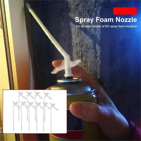 Spray Foam Nozzle Spray Foam Replacement Tube With Catheter 100Pcs/set DIY Polyurethane Glue Connection Tube For Gap Filling in Kuwait