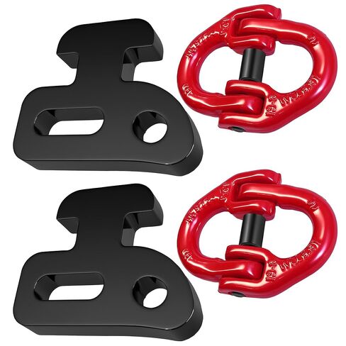 Heavy Duty Container Chain Bridle Hooks with Butterfly Clamps - Loading Hooks for Shipping Containers - Durable Steel Construction - 2-Pack in Saudi Arabia