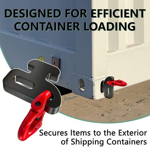 Heavy Duty Container Chain Bridle Hooks with Butterfly Clamps - Loading Hooks for Shipping Containers - Durable Steel Construction - 2-Pack in Saudi Arabia