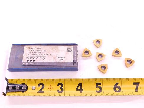 6pcs New KOMET WOEX 080404-01 BK8425 TiN Coated Carbide Drill Inserts - EA1203BL5 in Saudi Arabia
