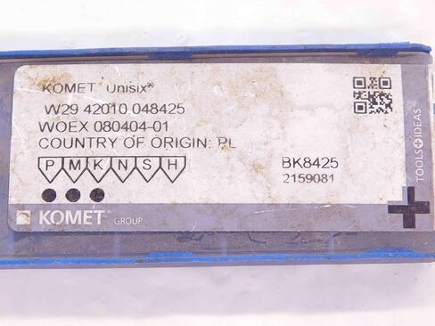 6pcs New KOMET WOEX 080404-01 BK8425 TiN Coated Carbide Drill Inserts - EA1203BL5 in Saudi Arabia